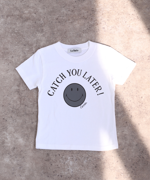 IENA ENFANT(イエナアンファン)の「【LA HUTTE/ラユット】smiley Tシャツ(100-130cm)(Tシャツ/カットソー・キッズ・ホワイト/スカイブルー/ブラック/ピンク・LARGE/MEDIUM/SMALL)」の6枚目の写真