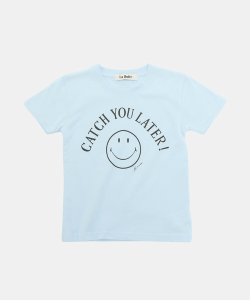 IENA ENFANT(イエナアンファン)の「【LA HUTTE/ラユット】smiley Tシャツ(100-130cm)(Tシャツ/カットソー・キッズ・ホワイト/スカイブルー/ブラック/ピンク・LARGE/MEDIUM/SMALL)」の11枚目の写真