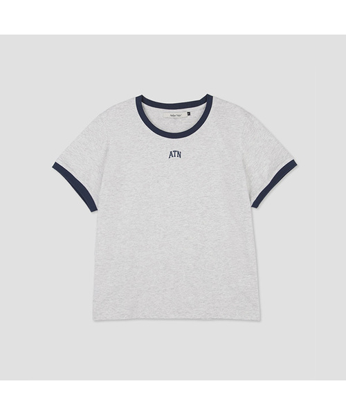 ATELIER NAIN(アトリエナイン)の「CONTRAST LINGER GRAPHIC T (T-7255)(Tシャツ/カットソー・レディース・ホワイト/ライトブルー/ヘザーグレー/ライトピンク・SMALL/MEDIUM)」の3枚目の写真