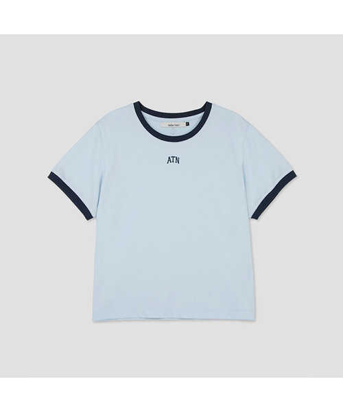 ATELIER NAIN(アトリエナイン)の「CONTRAST LINGER GRAPHIC T (T-7255)(Tシャツ/カットソー・レディース・ホワイト/ライトブルー/ヘザーグレー/ライトピンク・SMALL/MEDIUM)」の4枚目の写真