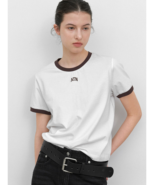 ATELIER NAIN(アトリエナイン)の「CONTRAST LINGER GRAPHIC T (T-7255)(Tシャツ/カットソー・レディース・ホワイト/ライトブルー/ヘザーグレー/ライトピンク・SMALL/MEDIUM)」の5枚目の写真