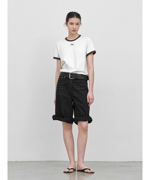ATELIER NAIN(アトリエナイン)の「CONTRAST LINGER GRAPHIC T (T-7255)(Tシャツ/カットソー・レディース・ホワイト/ライトブルー/ヘザーグレー/ライトピンク・SMALL/MEDIUM)」の6枚目の写真
