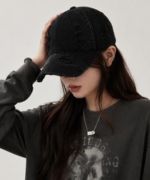 Miniministore（ミニミニストア）の「ヴィンテージデニムキャップ ダメージ加工（キャップ）」