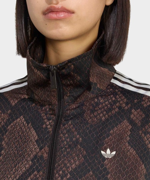 adidas（アディダス）の「サテン スネーク プリント ファイヤーバード トラックジャケット / ジャージ / トラックジャケット / アディダスオリジナルス adidas Originals（ジャージ・レディース・ブラウン・3XL/LARGE/XX-LARGE/MEDIUM/SMALL/X-LARGE）」の10枚目の写真