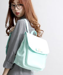 WEGO/リボンフラップリュック