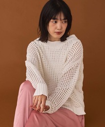 モールメッシュ前後2WAYニット