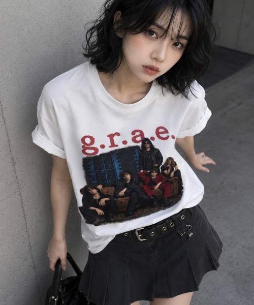 GRAVER ORDINARY（グレイバーオーディナリー）の「[ODNR UNISEX]5ガイズ半袖Tシャツ_ホワイト（Tシャツ/カットソー・レディース・ホワイト・SMALL/LARGE/MEDIUM）」の3枚目の写真