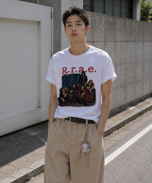 GRAVER ORDINARY（グレイバーオーディナリー）の「[ODNR UNISEX]5ガイズ半袖Tシャツ_ホワイト（Tシャツ/カットソー・レディース・ホワイト・SMALL/LARGE/MEDIUM）」の4枚目の写真