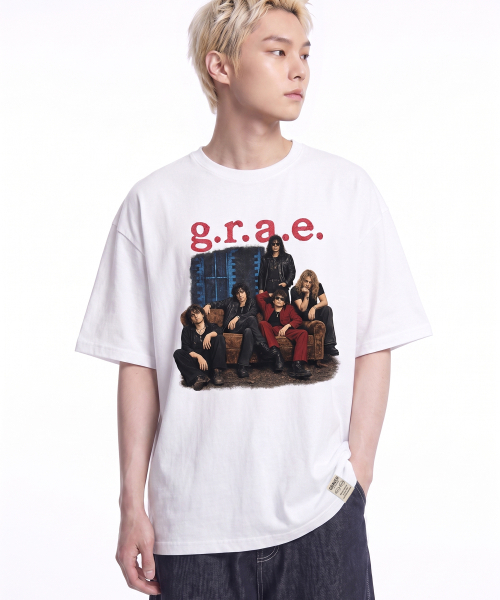 GRAVER ORDINARY（グレイバーオーディナリー）の「[ODNR UNISEX]5ガイズ半袖Tシャツ_ホワイト（Tシャツ/カットソー・レディース・ホワイト・SMALL/LARGE/MEDIUM）」の5枚目の写真