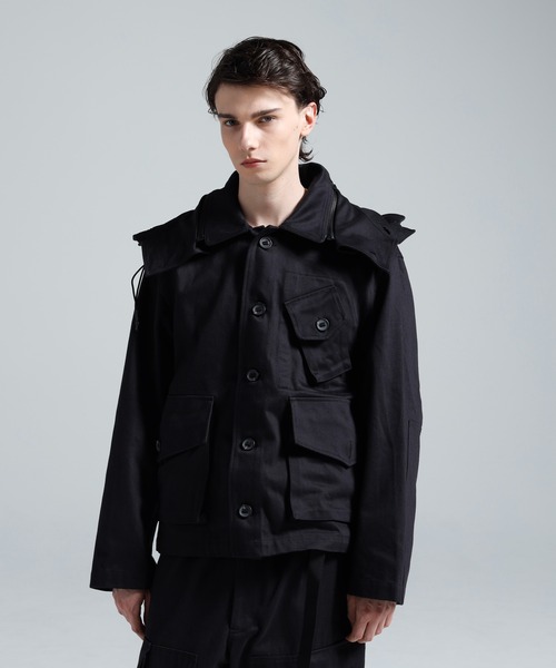 Y-3(ワイスリー)の「Y-3 TWILL HOODED BLOUSON(ブルゾン・メンズ・ブラック・X-SMALL/SMALL/MEDIUM/LARGE/X-LARGE)」の1枚目の写真