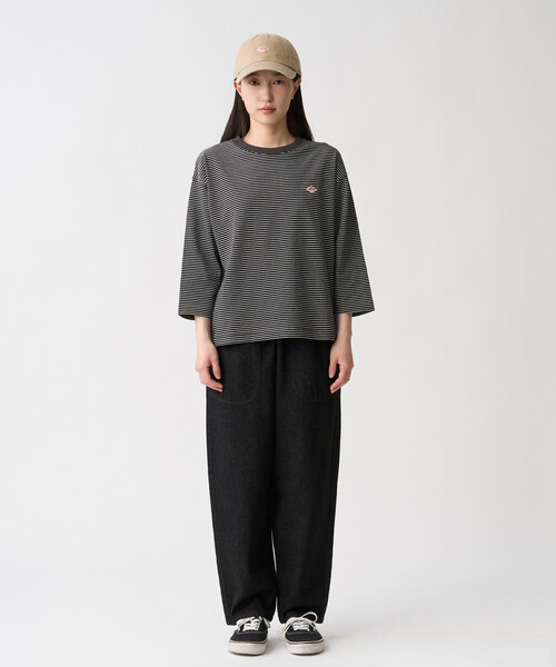 DANTON(ダントン)の「Women’s Black Denim Easy Pants(デニムパンツ・レディース・ブラック・38/36)」の2枚目の写真