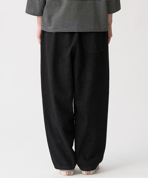 DANTON(ダントン)の「Women’s Black Denim Easy Pants(デニムパンツ・レディース・ブラック・38/36)」の3枚目の写真
