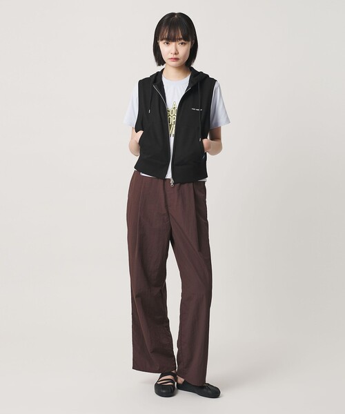 NICE WEATHER(ナイスウェザー)の「<NICE WEATHER>ウィメンズ スリーブレス フーディ(その他トップス・レディース・ライトグレー/ブラック・FREE)」の9枚目の写真