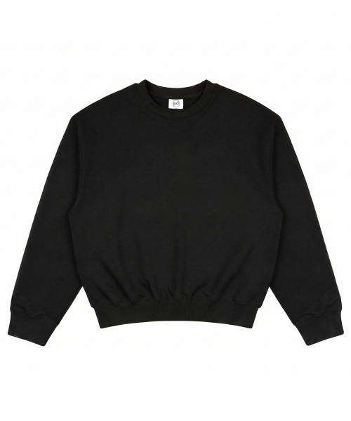 NOMING(ノミング)の「ルーズフィットクロップイージースウェット - ブラック(スウェット・メンズ・ブラック・SMALL/MEDIUM/LARGE/X-LARGE)」の6枚目の写真