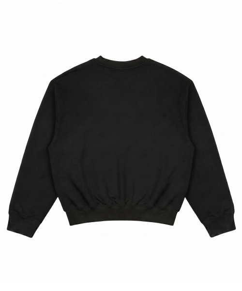 NOMING(ノミング)の「ルーズフィットクロップイージースウェット - ブラック(スウェット・メンズ・ブラック・SMALL/MEDIUM/LARGE/X-LARGE)」の7枚目の写真