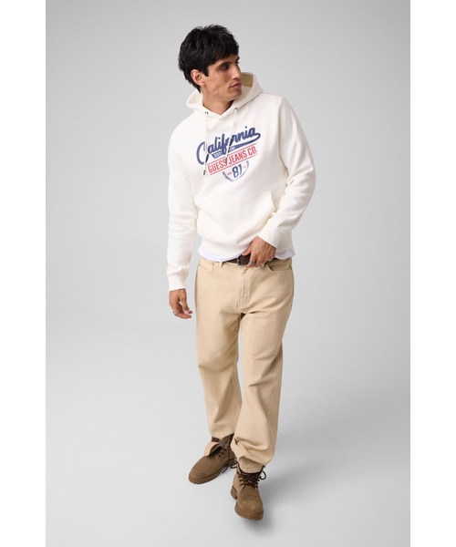 GUESS JEANS（ゲスジーンズ）の「GUESS JEANS Authentic Classic パーカー（パーカー・メンズ・ホワイト・LARGE/SMALL/XX-LARGE/X-LARGE）」の4枚目の写真