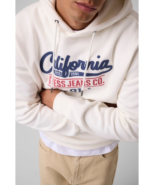 GUESS JEANS（ゲスジーンズ）の「GUESS JEANS Authentic Classic パーカー（パーカー・メンズ・ホワイト・LARGE/SMALL/XX-LARGE/X-LARGE）」の3枚目の写真