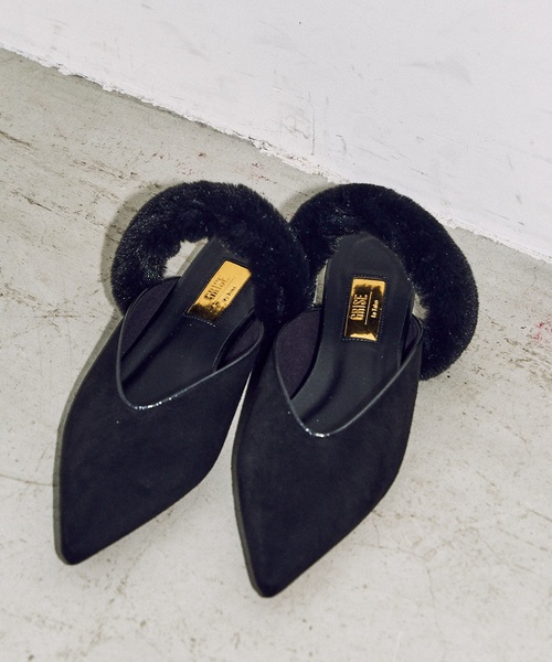 FLAT(フラット)の「《追加/WEB+一部店舗限定》GRISEポインテッドファーストラップミュール(その他シューズ・レディース・ブラック/ブラウン・SMALL/MEDIUM/X-LARGE/LARGE)」の7枚目の写真