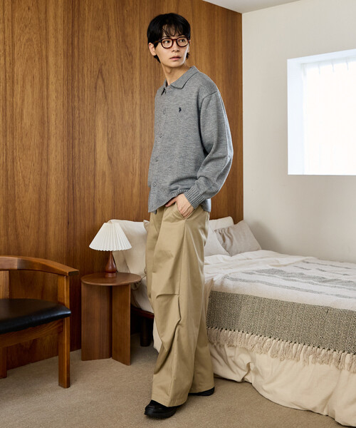 U.S. POLO ASSN.（ユーエスポロアッスン）の「U.S. POLO ASSN. × PUBLUX/ユーエスポロアッスン 別注 ワンポイント刺繍 ポロニットカーディガン　限定展開（カーディガン/ボレロ・メンズ・チャコールグレー/ブラック/ネイビー/グレー・LARGE/MEDIUM/SMALL）」の20枚目の写真