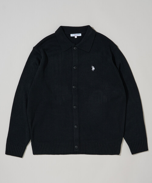 U.S. POLO ASSN.（ユーエスポロアッスン）の「U.S. POLO ASSN. × PUBLUX/ユーエスポロアッスン 別注 ワンポイント刺繍 ポロニットカーディガン　限定展開（カーディガン/ボレロ・メンズ・チャコールグレー/ブラック/ネイビー/グレー・LARGE/MEDIUM/SMALL）」の10枚目の写真