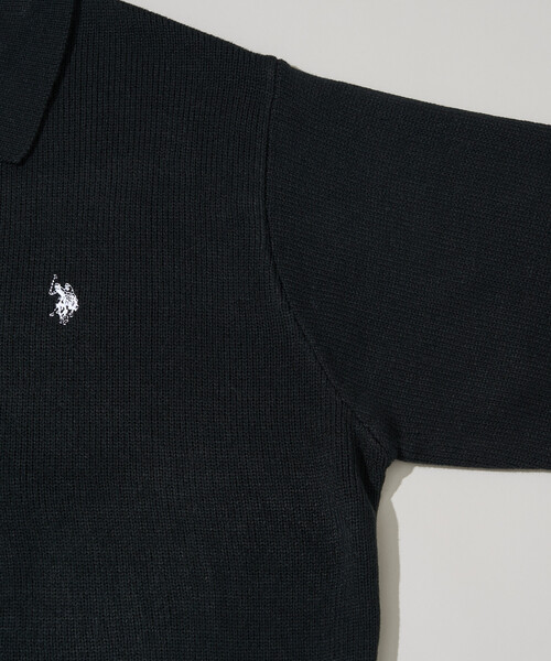 U.S. POLO ASSN.（ユーエスポロアッスン）の「U.S. POLO ASSN. × PUBLUX/ユーエスポロアッスン 別注 ワンポイント刺繍 ポロニットカーディガン　限定展開（カーディガン/ボレロ・メンズ・チャコールグレー/ブラック/ネイビー/グレー・LARGE/MEDIUM/SMALL）」の13枚目の写真
