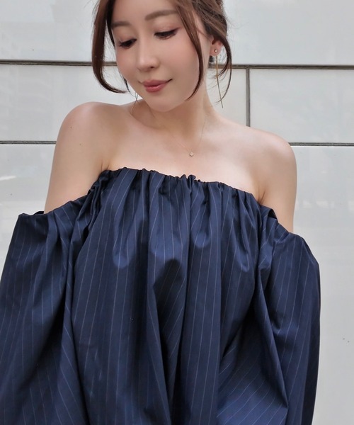 NOTREemor(ノートルエモア)の「ボリュームベアブラウス(Tシャツ/カットソー・レディース・ブラック/アイボリー/ピンク系その他/ブルー系その他・FREE)」の22枚目の写真