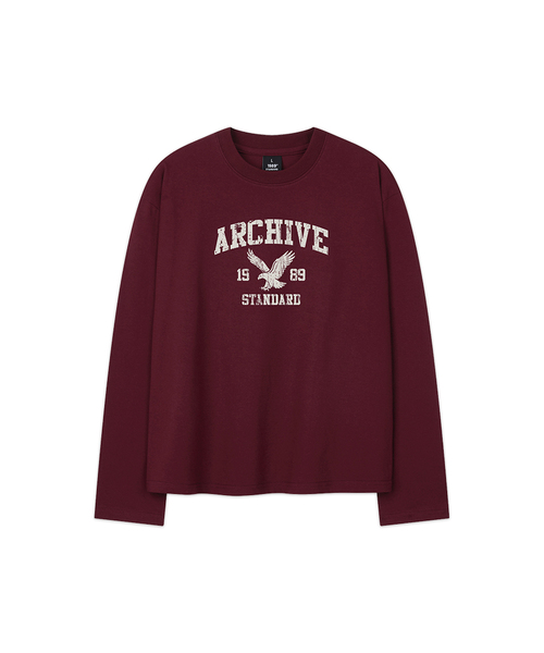 1989STANDARD(1989スタンダード)の「ARCHIVE EAGLE クロップロングスリーブ(SKLSTD-0268)(Tシャツ/カットソー・メンズ・ライトグレー/バーガンディー/ブラック/ホワイト・MEDIUM/LARGE/X-LARGE)」の4枚目の写真