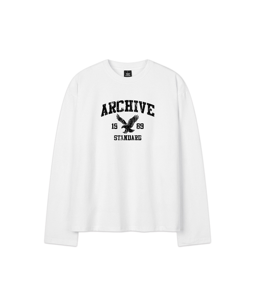 1989STANDARD(1989スタンダード)の「ARCHIVE EAGLE クロップロングスリーブ(SKLSTD-0268)(Tシャツ/カットソー・メンズ・ライトグレー/バーガンディー/ブラック/ホワイト・MEDIUM/LARGE/X-LARGE)」の2枚目の写真