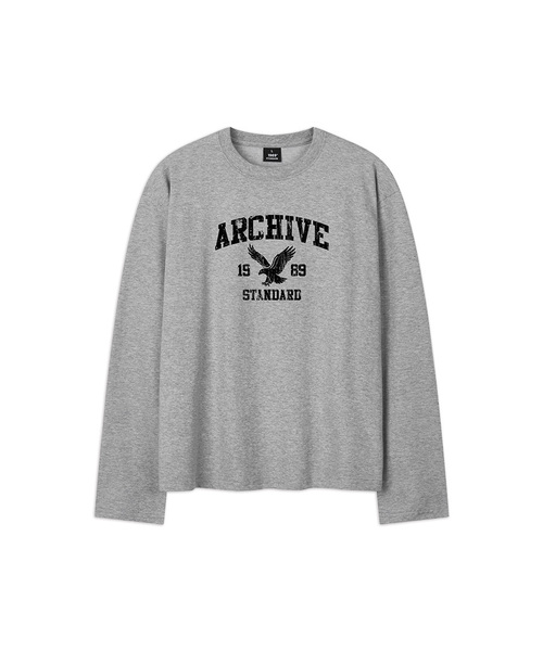 1989STANDARD(1989スタンダード)の「ARCHIVE EAGLE クロップロングスリーブ(SKLSTD-0268)(Tシャツ/カットソー・メンズ・ライトグレー/バーガンディー/ブラック/ホワイト・MEDIUM/LARGE/X-LARGE)」の3枚目の写真