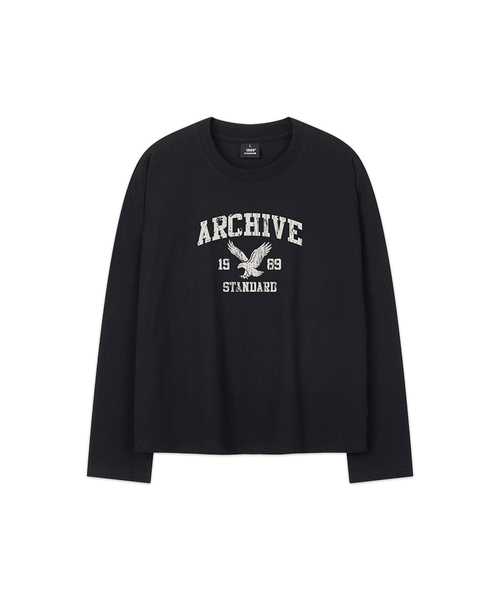 1989STANDARD(1989スタンダード)の「ARCHIVE EAGLE クロップロングスリーブ(SKLSTD-0268)(Tシャツ/カットソー・メンズ・ライトグレー/バーガンディー/ブラック/ホワイト・MEDIUM/LARGE/X-LARGE)」の1枚目の写真
