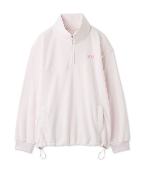 SNIDEL(スナイデル)の「【sndロゴ】ハーフジップカットプルオーバー(Tシャツ/カットソー・レディース・ドット/ライトピンク/グレー・F)」の16枚目の写真