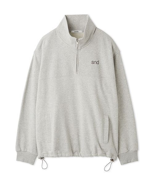 SNIDEL(スナイデル)の「【sndロゴ】ハーフジップカットプルオーバー(Tシャツ/カットソー・レディース・ドット/ライトピンク/グレー・F)」の17枚目の写真