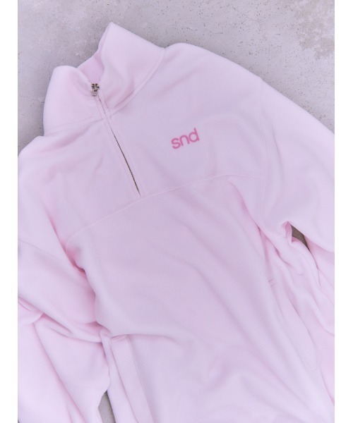 SNIDEL(スナイデル)の「【sndロゴ】ハーフジップカットプルオーバー(Tシャツ/カットソー・レディース・ドット/ライトピンク/グレー・F)」の19枚目の写真