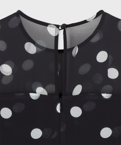 Paul Smith(ポールスミス)の「ウィメンズ "Shadow Polka" ノースリーブドレス / 265311 739D(ワンピース・レディース・ブラック・40)」の5枚目の写真