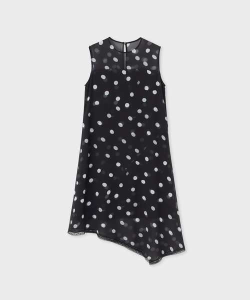 Paul Smith(ポールスミス)の「ウィメンズ "Shadow Polka" ノースリーブドレス / 265311 739D(ワンピース・レディース・ブラック・40)」の3枚目の写真