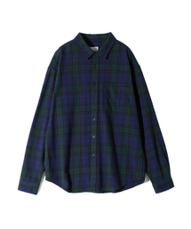 Madison Twill Check Shirt Navy