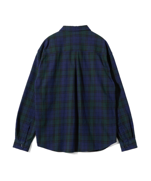 HORLISUN(ホーリーサン)の「Madison Twill Check Shirt Navy(シャツ/ブラウス・メンズ・その他・SMALL/MEDIUM/LARGE)」の2枚目の写真