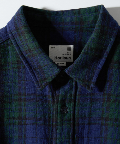 HORLISUN(ホーリーサン)の「Madison Twill Check Shirt Navy(シャツ/ブラウス・メンズ・その他・SMALL/MEDIUM/LARGE)」の3枚目の写真