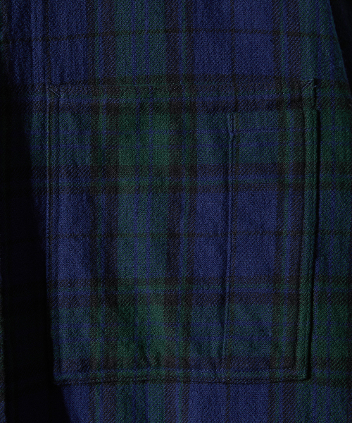 HORLISUN(ホーリーサン)の「Madison Twill Check Shirt Navy(シャツ/ブラウス・メンズ・その他・SMALL/MEDIUM/LARGE)」の4枚目の写真