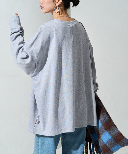 FREAK'S STORE(フリークスストア)の「限定展開 USAコットン ビッグ シルエット ロングスリーブ Tシャツ(Tシャツ/カットソー・レディース・ナチュラル/ダークブラウン/ブラック/ワイン・フリ-)」の15枚目の写真