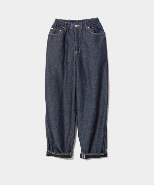beautiful people（ビューティフルピープル）の「selvedge obsession left hand twill denim bow pants（デニムパンツ・レディース・インディゴブルー・34/36/38）」の2枚目の写真