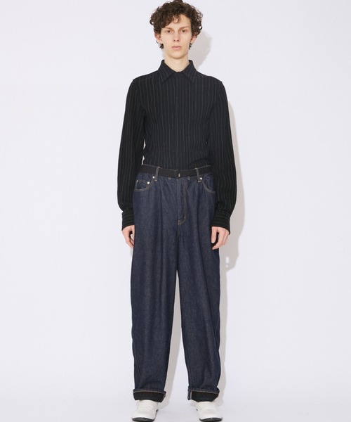 beautiful people（ビューティフルピープル）の「selvedge obsession left hand twill denim bow pants（デニムパンツ・レディース・インディゴブルー・34/36/38）」の8枚目の写真