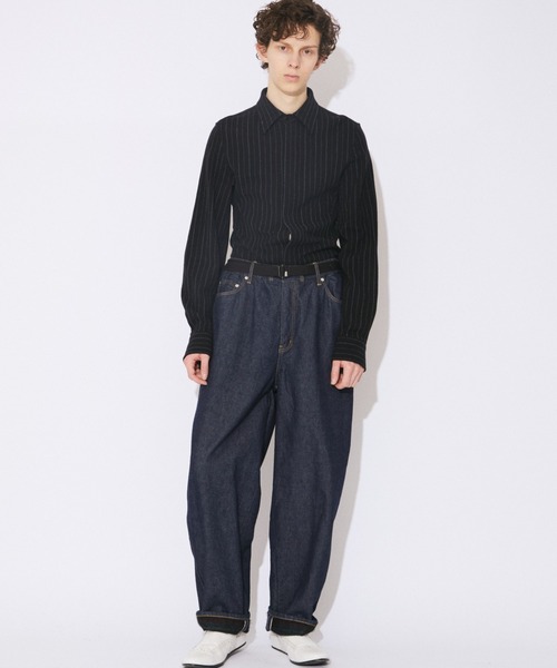beautiful people（ビューティフルピープル）の「selvedge obsession left hand twill denim bow pants（デニムパンツ・レディース・インディゴブルー・34/36/38）」の11枚目の写真