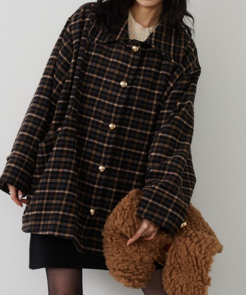 セール】DOUBLE BREASTED MID コート（ピーコート）｜MOUSSY（マウジー