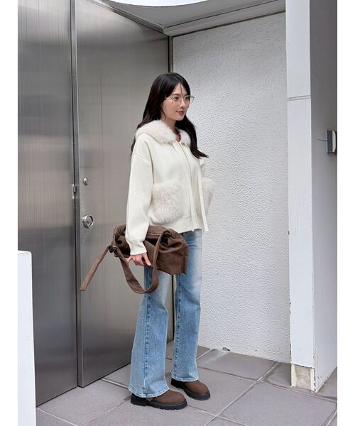 LAGUNAMOON（ラグナムーン）の「【MUR】Nuovo Slouch Hobo Bag（ハンドバッグ・レディース・ブラウン/バーガンディー・FREE）」の9枚目の写真