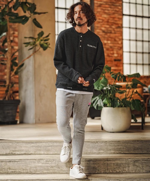 felkod（フィルコッド）の「mp15493- Double Embroidery Double Knit Easy Pants イージーパンツ(F26F100)（その他パンツ・メンズ・ブラック/トップグレー・L/M/S）」の7枚目の写真