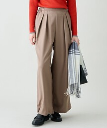 パウダリーツイード タックワイドパンツ(セットアップ着用可)