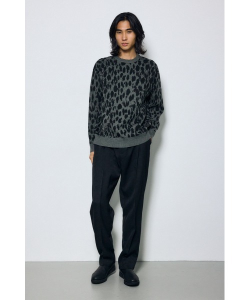 AZUL by moussy（アズールバイマウジー）の「総柄ニットトップス 秋服 冬服　アニマル柄　ヒョウ柄　レオパード柄（ニット/セーター・メンズ・ブルー系その他/グレー系その他/ブラック系その他・LARGE/MEDIUM）」の19枚目の写真
