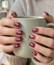 KONVINI（コンビニ）の「【not a nail】水光マグネットデザイン　ネイルチップ　ノットアネイル　スクエアオフ　ショートネイル（マニキュア/ジェルネイル）」