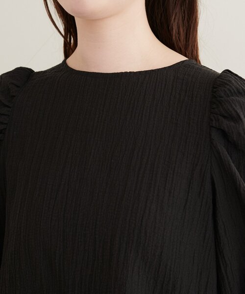 natural couture(ナチュラルクチュール)の「アソートパワショルブラウス(シャツ/ブラウス・レディース・ブラウン系その他/ブラウン/ブラック/オフホワイト/サックスブルー・FREE)」の19枚目の写真